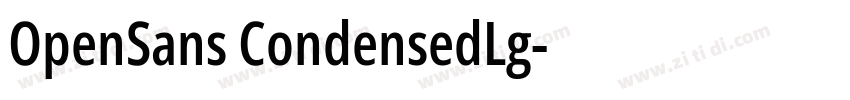 OpenSans CondensedLg字体转换